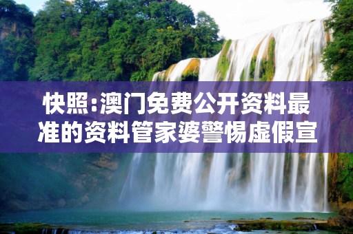 快照:澳门免费公开资料最准的资料管家婆警惕虚假宣传-全面释义、解释与落实