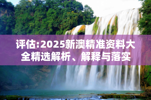 评估:2025新澳精准资料大全精选解析、解释与落实