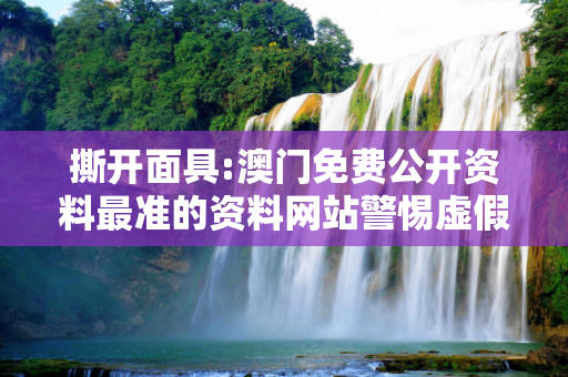 撕开面具:澳门免费公开资料最准的资料网站警惕虚假宣传-全面释义、解释与落实