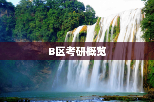 B区考研概览