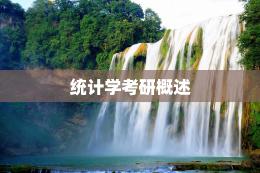 统计学考研概述