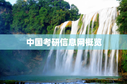 中国考研信息网概览