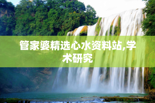 管家婆精选心水资料站,学术研究