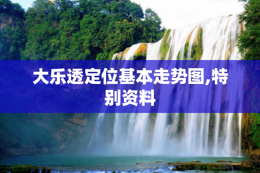 大乐透定位基本走势图,特别资料