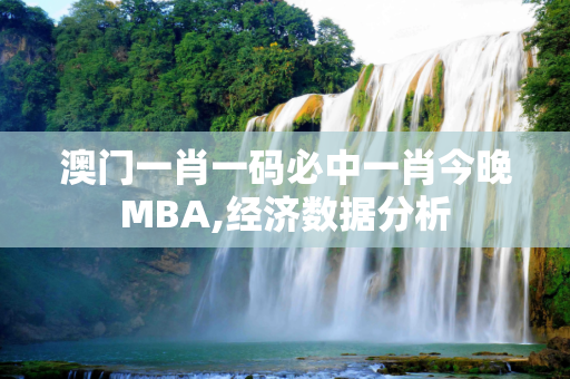 澳门一肖一码必中一肖今晚MBA,经济数据分析