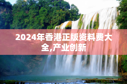 2024年香港正版资料费大全,产业创新