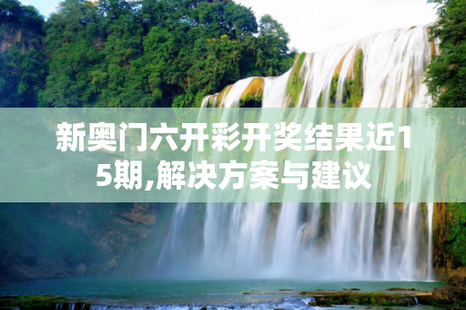 新奥门六开彩开奖结果近15期,解决方案与建议