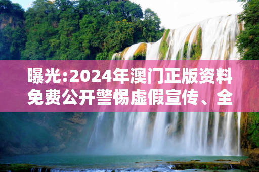 曝光:2024年澳门正版资料免费公开警惕虚假宣传、全面解答